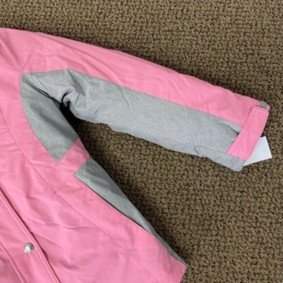 *ZeroXPosur Jacket 3 in 1 System 14/16 Hooded Pink Gray All Season Water Resist - Picture 5 of 12